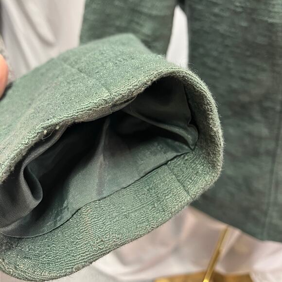 Vince Green Moto Jacket Womens XS Lightweight Full Zip Pockets Textured‎ - Picture 9 of 16